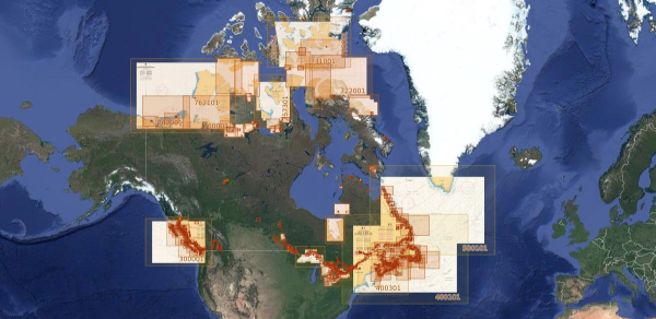 GeoGarage met à jour 55 cartes CHS Canada