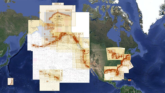 GeoGarage met à jour 13 cartes NOAA