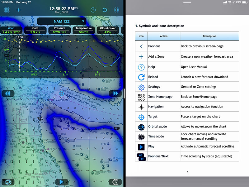 Weather4D and User Guide Split View